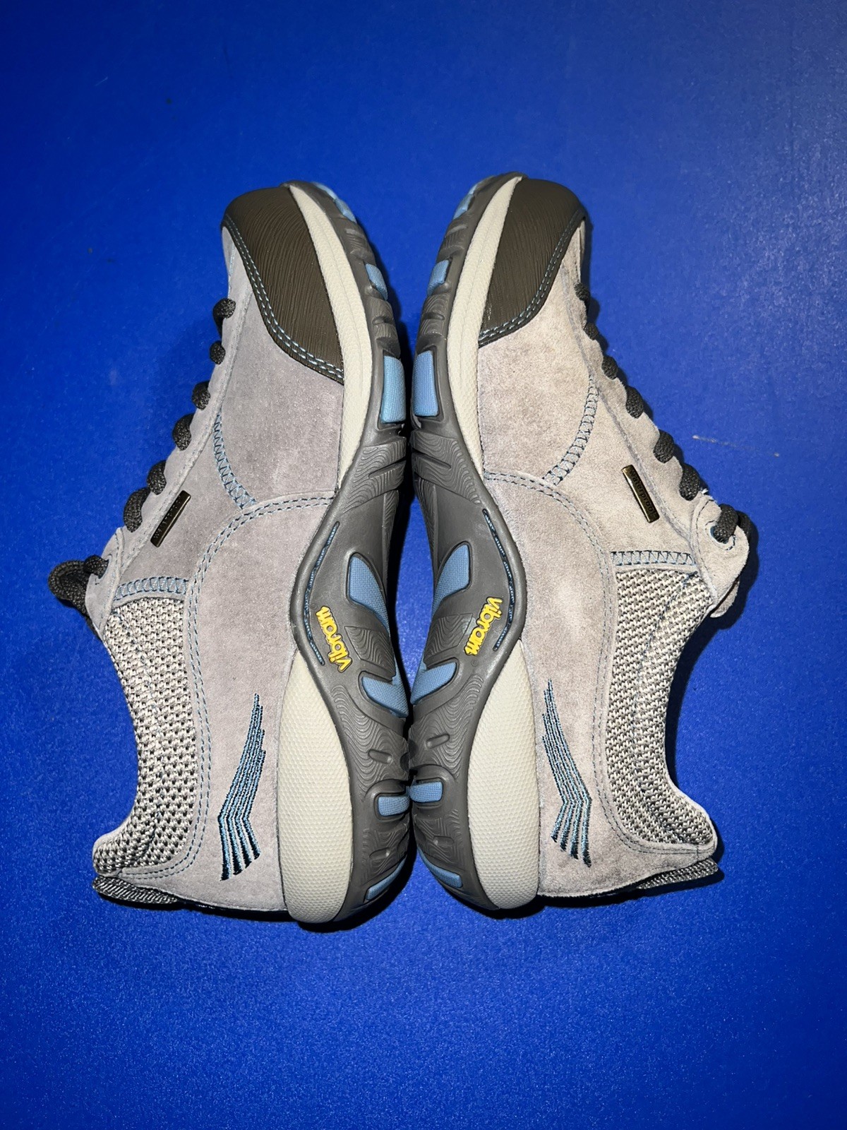 Dansko Paisley Suede Grey/Blue Size 36 Sneakers New With Box