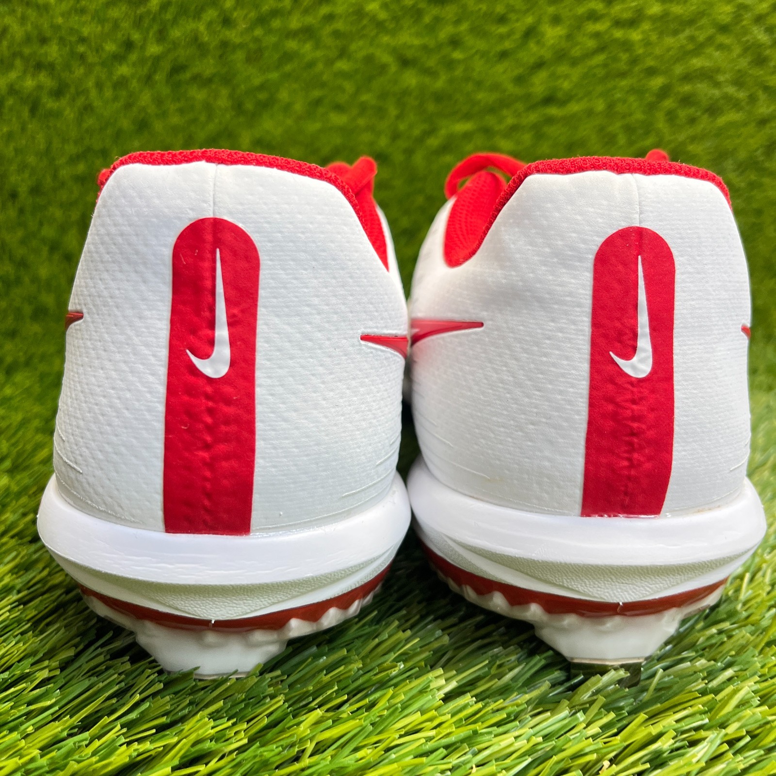 Nike Lunar Hyperdiamond 3 Pro Womens Size 8.5 White Red Running Softball Cleats