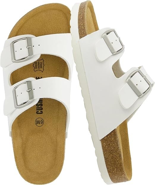 Cushionaire Lane Cork Footbed Sandals for Women Size 9M