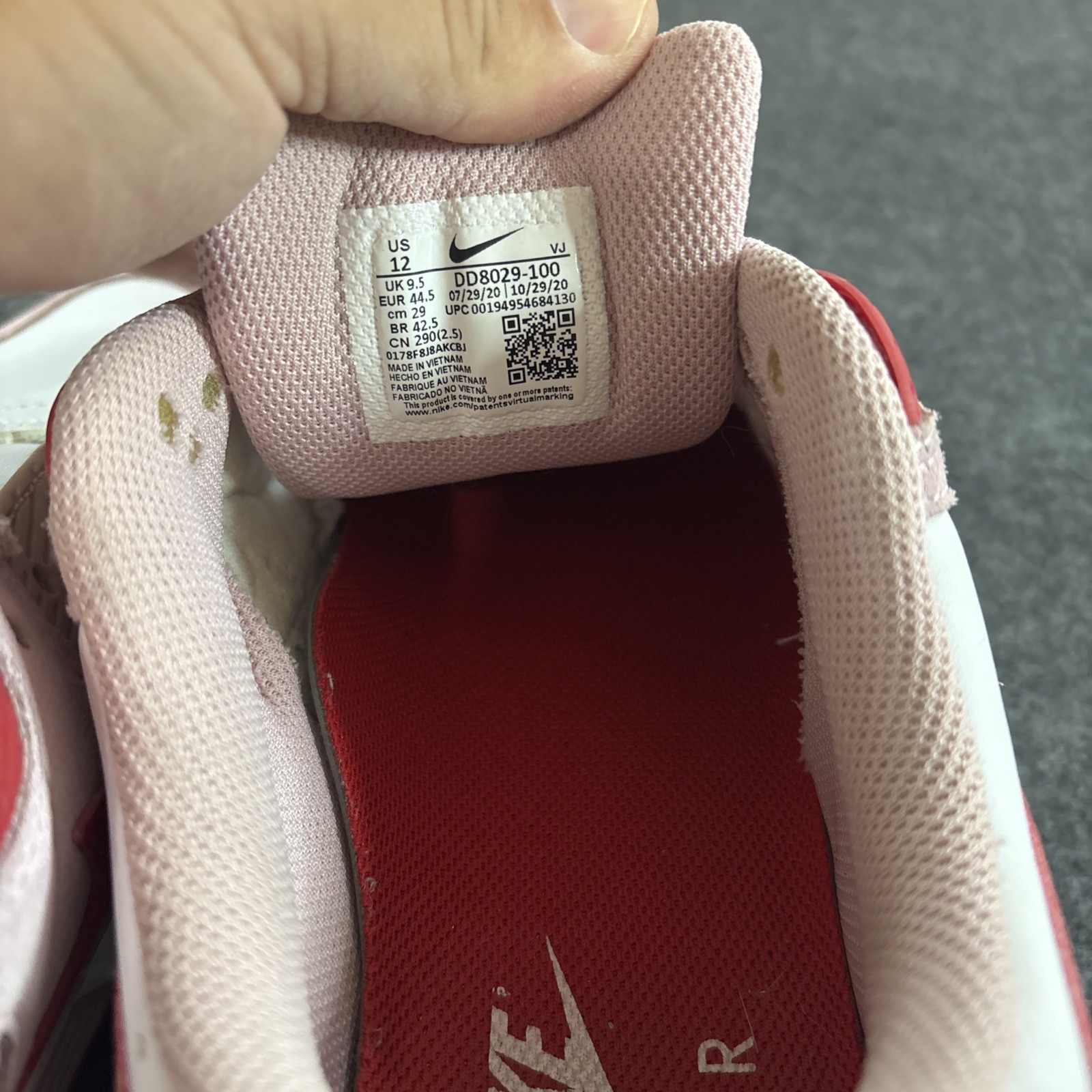 Nike Air Max 90 Love Letter Valentines Day ‘21 Pink Red White DD8029-100 Size 12