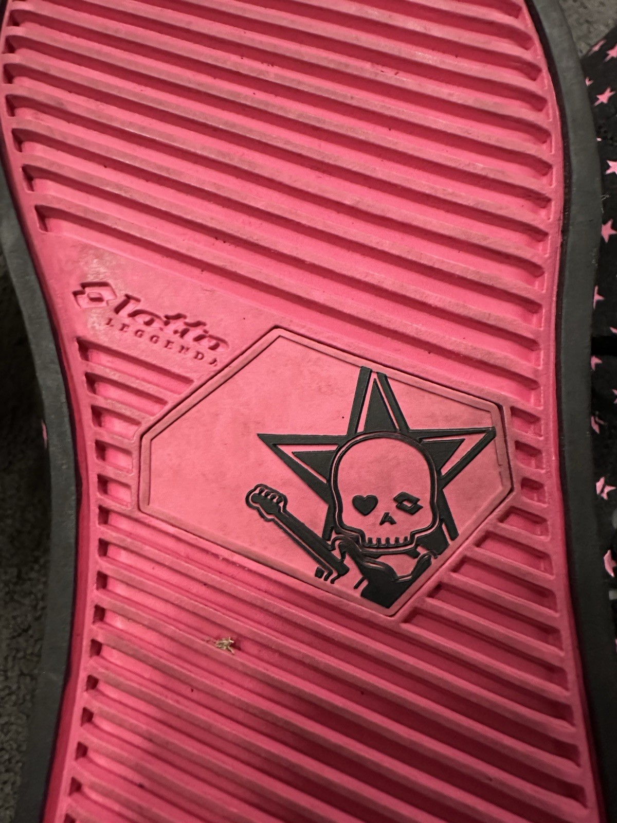 Avril Lavigne x Lotto Stars Sneaker RARE 39 Black Pink Japan