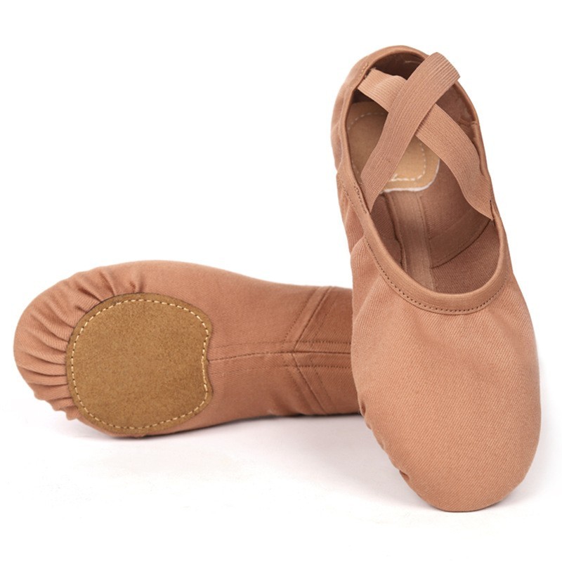 Stretch Canvas BALLET Shoes Split Sole DANCE Flats Yoga Gymnastics Girls WOMEN