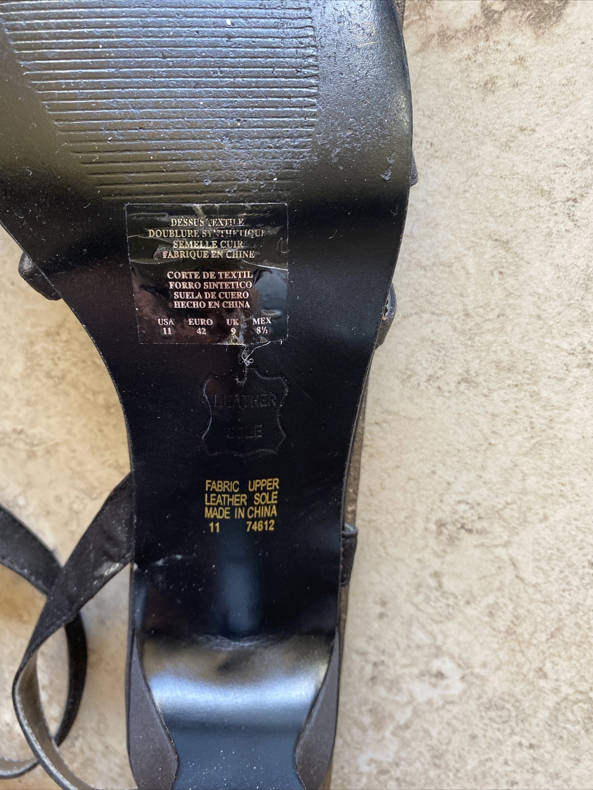 Women Unlisted heels. Size 11. Worn Once. Needs New Heels (see Pic)