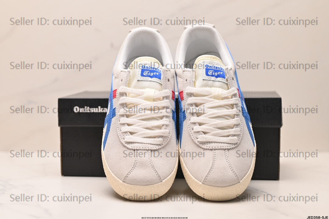 Onitsuka MEXICO DELEGATION Classic Gray/Blue Retro Unisex Shoes Sneakers