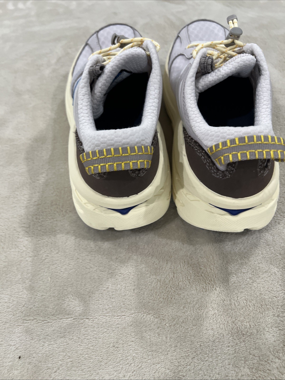 Hoka Bondi B3LS Sneakers Gray Blue Running Shoes Men’s 6 Women’s 7