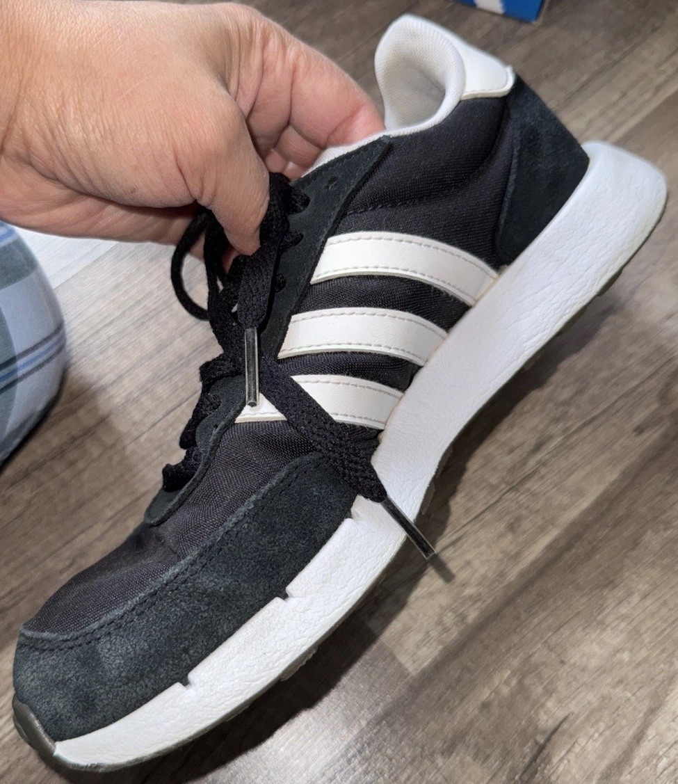 Adidas Run 60’s 2.0 Women’s Black/White Running Shoes Size 6