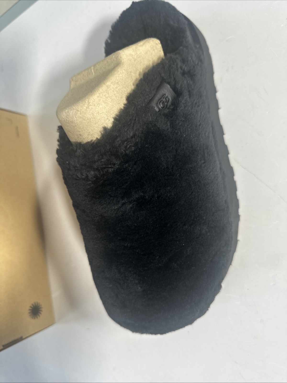 Ugg’s Fuzz Sugar Slides Size9 New With Box. Black