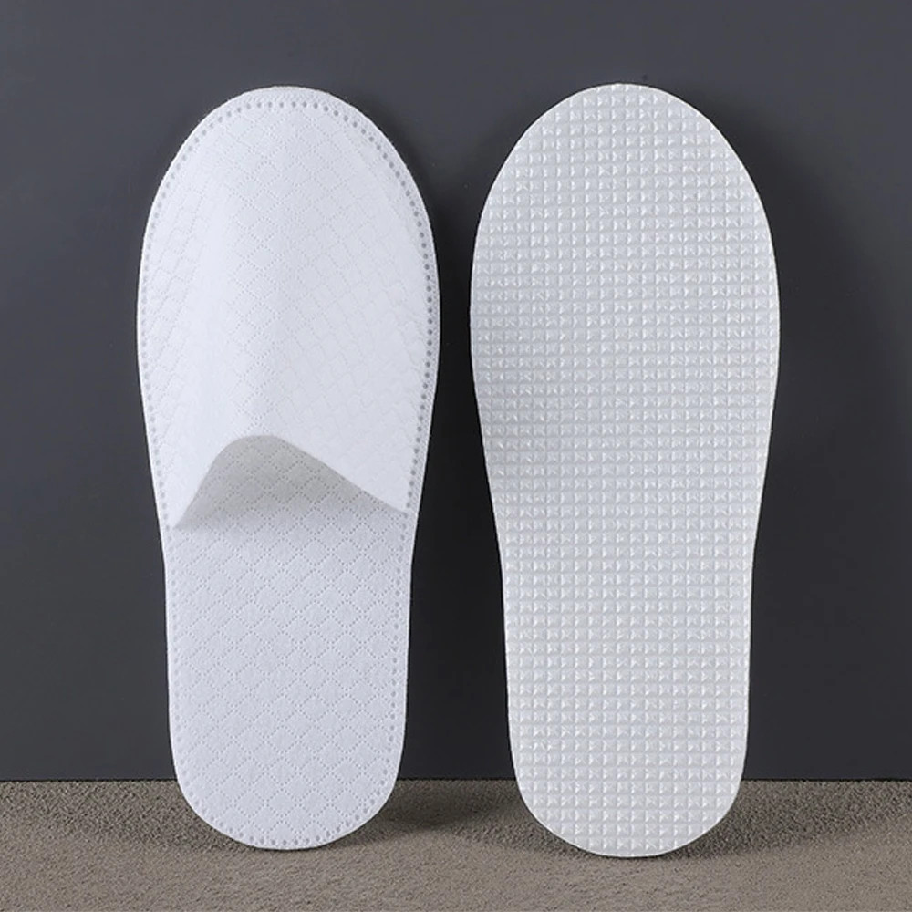 1 Pair Women Men Disposable Slippers Non-slip Home Guest Slippers Spa Hotel Slip