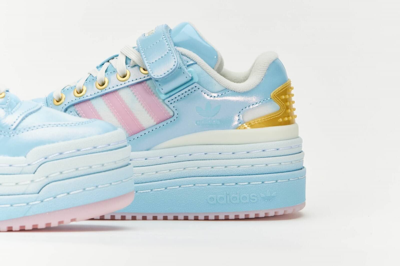 Adidas Triple Platform Disney Shoes Women’s Blue Pink GZ7005 Size 5.5 US✅