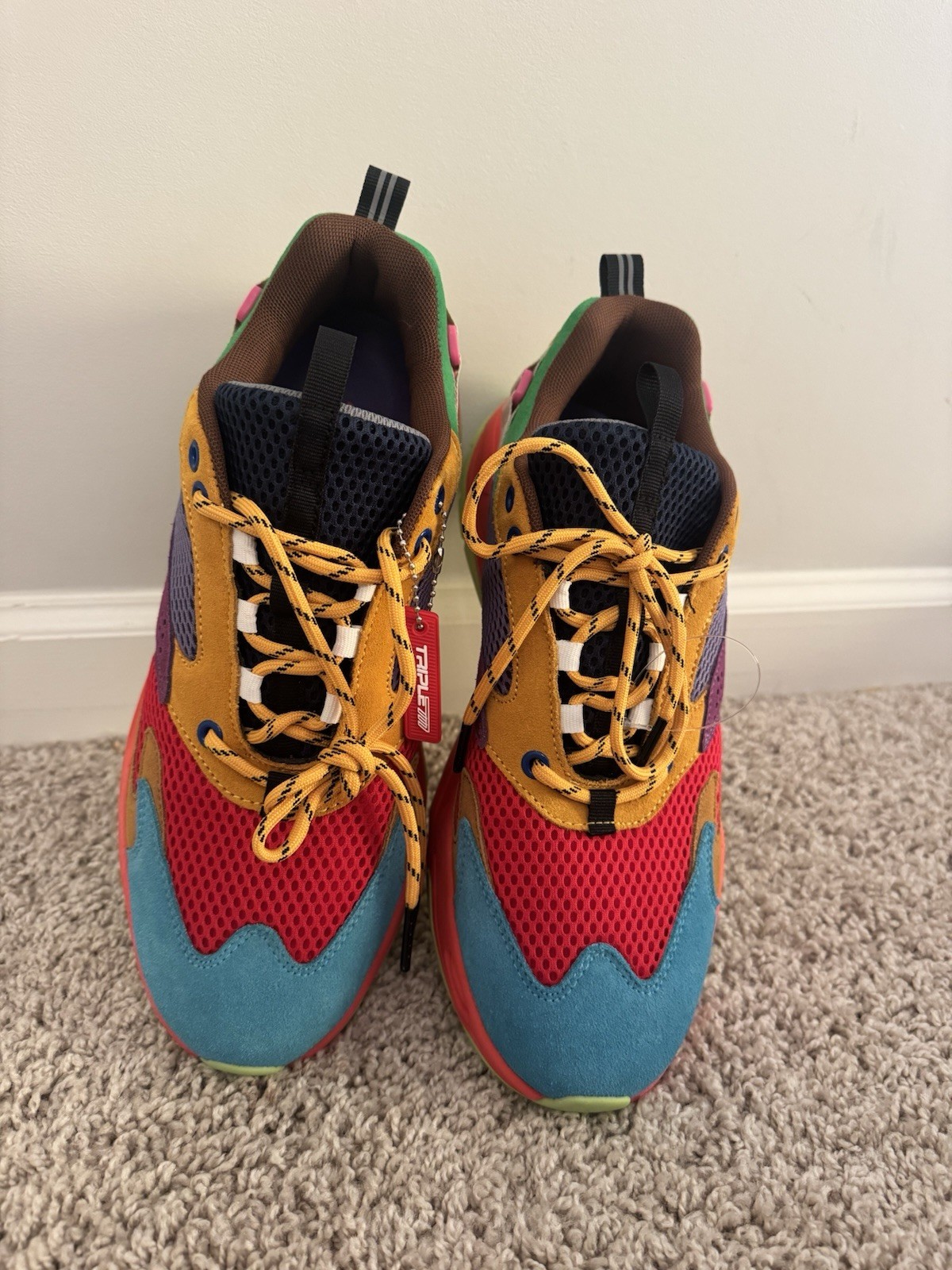 Multicolor Chunky Sneakers “Triple 777” – Street Style