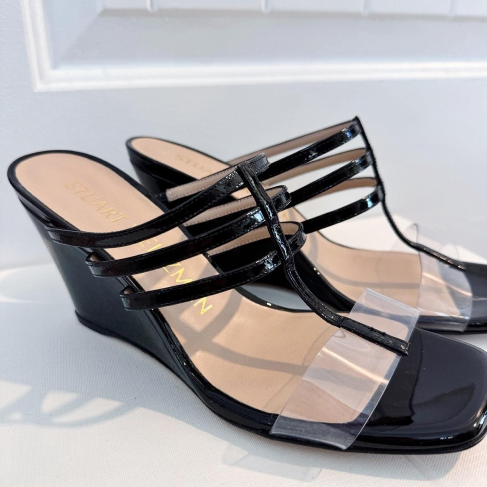 NEW Stuart Weitzman Deco 85 Wedge Sandal