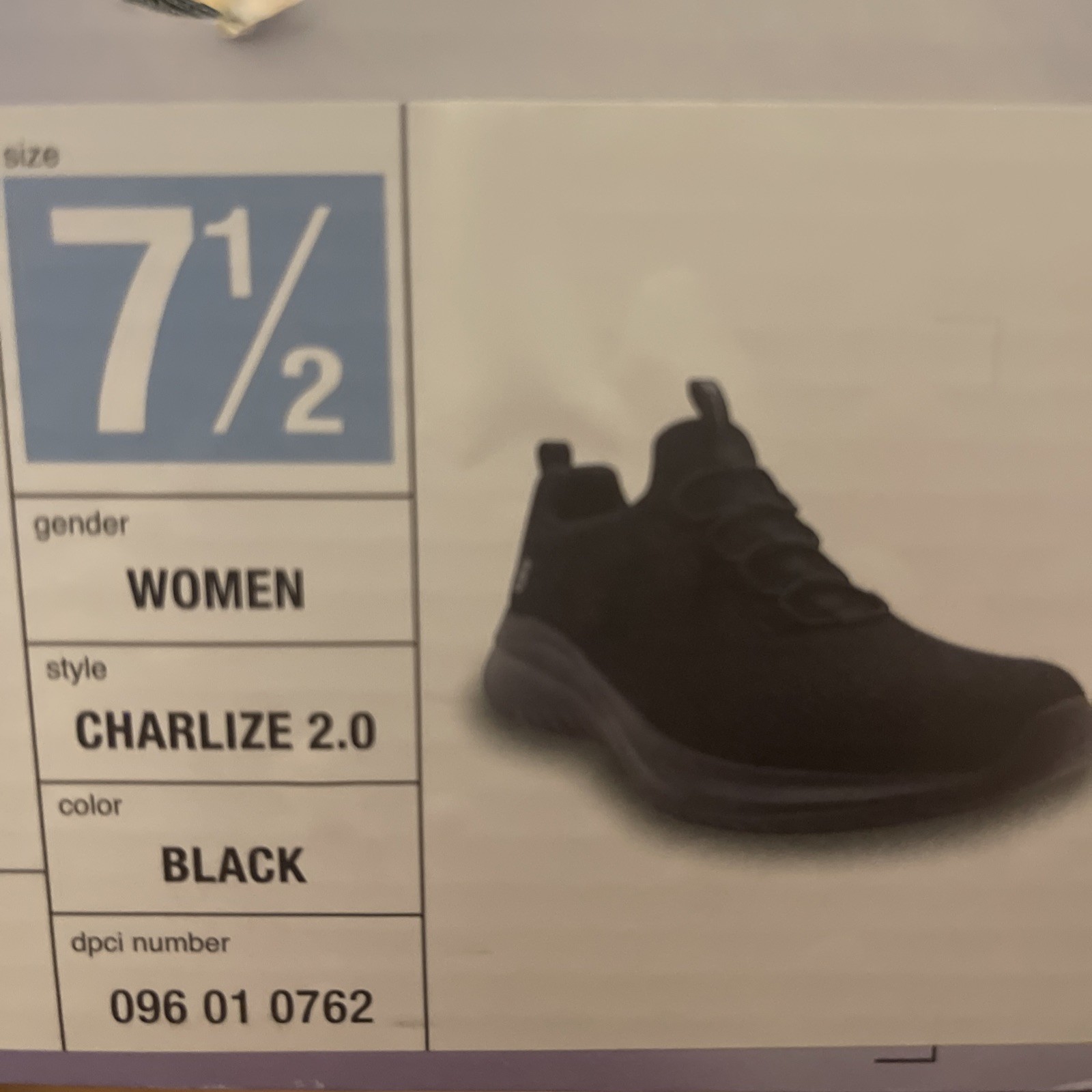 S Sport by Skechers Womens Black Memory Foam Slip On Bungee Sneakers Size 7.5