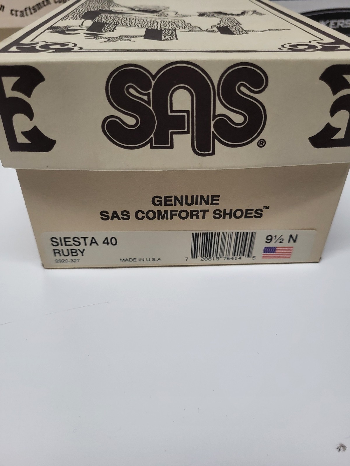 SAS Lace Up Comfort Shoes Siesta 40 Ruby Size 9.5 N w/ New Laces & Box