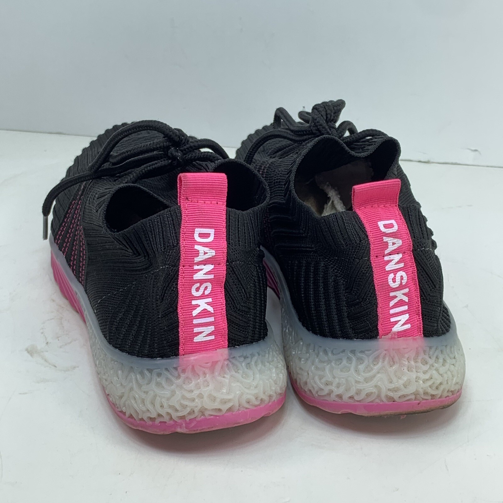 Danskin Positive Womens Shoe Size 10 Lace Up Sneaker Black Purple