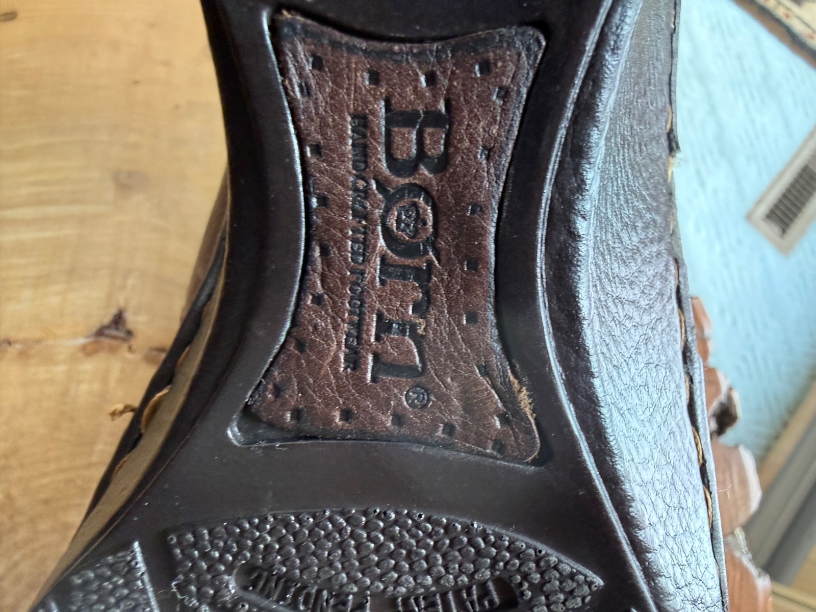 BORN Brown Leather Covered Wedge Heel Shoes. Size 9.5 /41 See Description