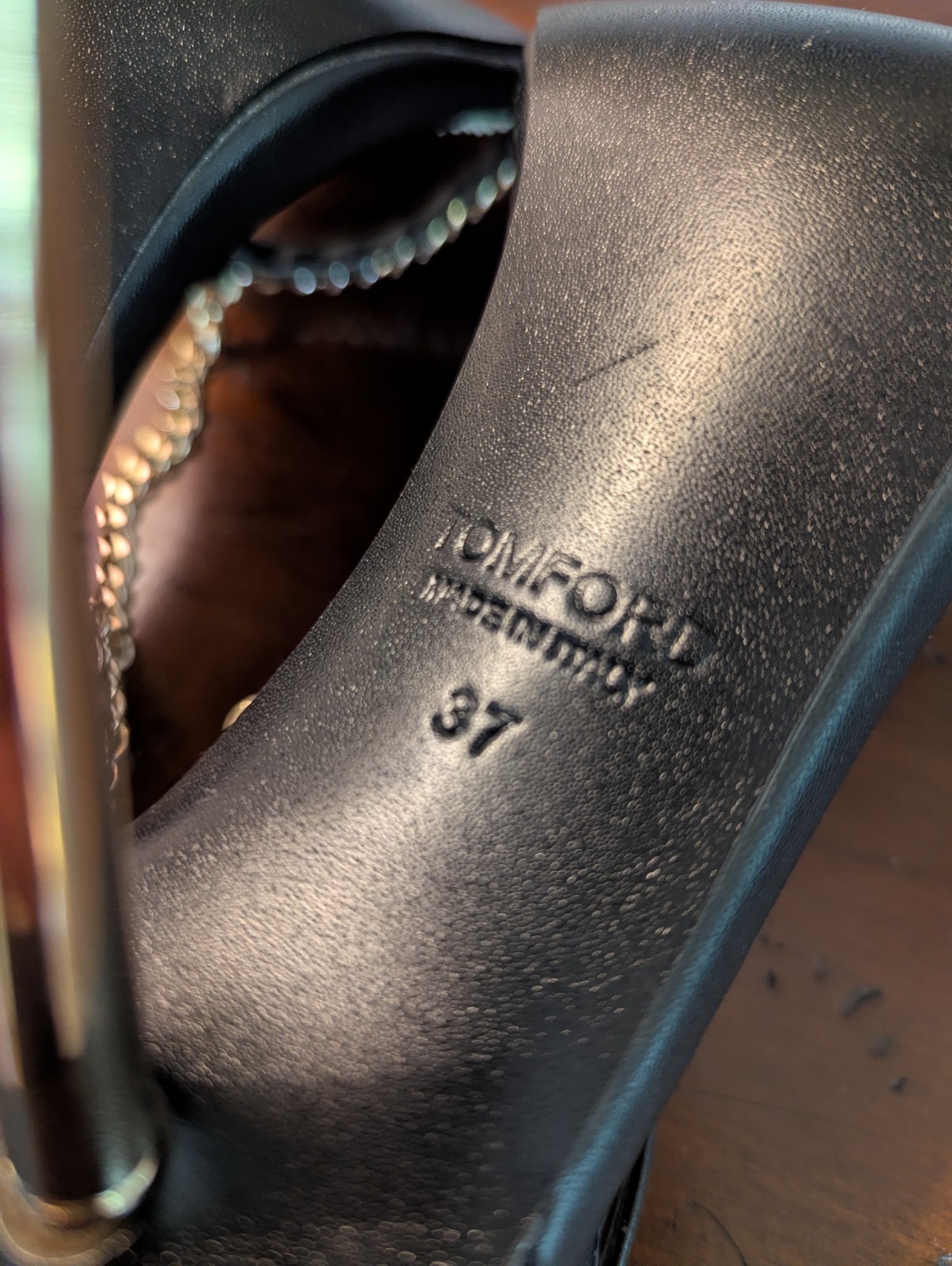 Tom Ford Black Padlock Sandals | EU 37 US 6.5 (maybe not even worn)