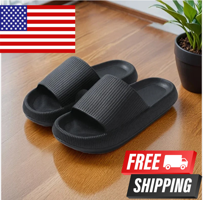 Cloud Slides for Men Women EVA Pillow Slippers Anti Slip Shower Bathroom Sandals
