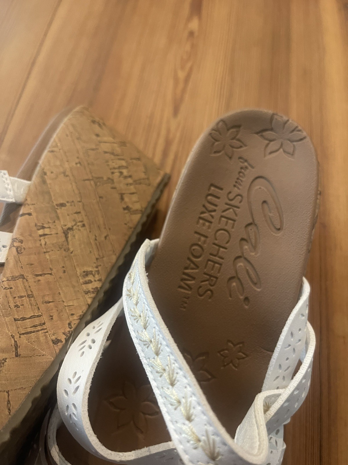Skechers Beverlee Posse Wedge Women’s Size 8 Strappy Sandals New No Box
