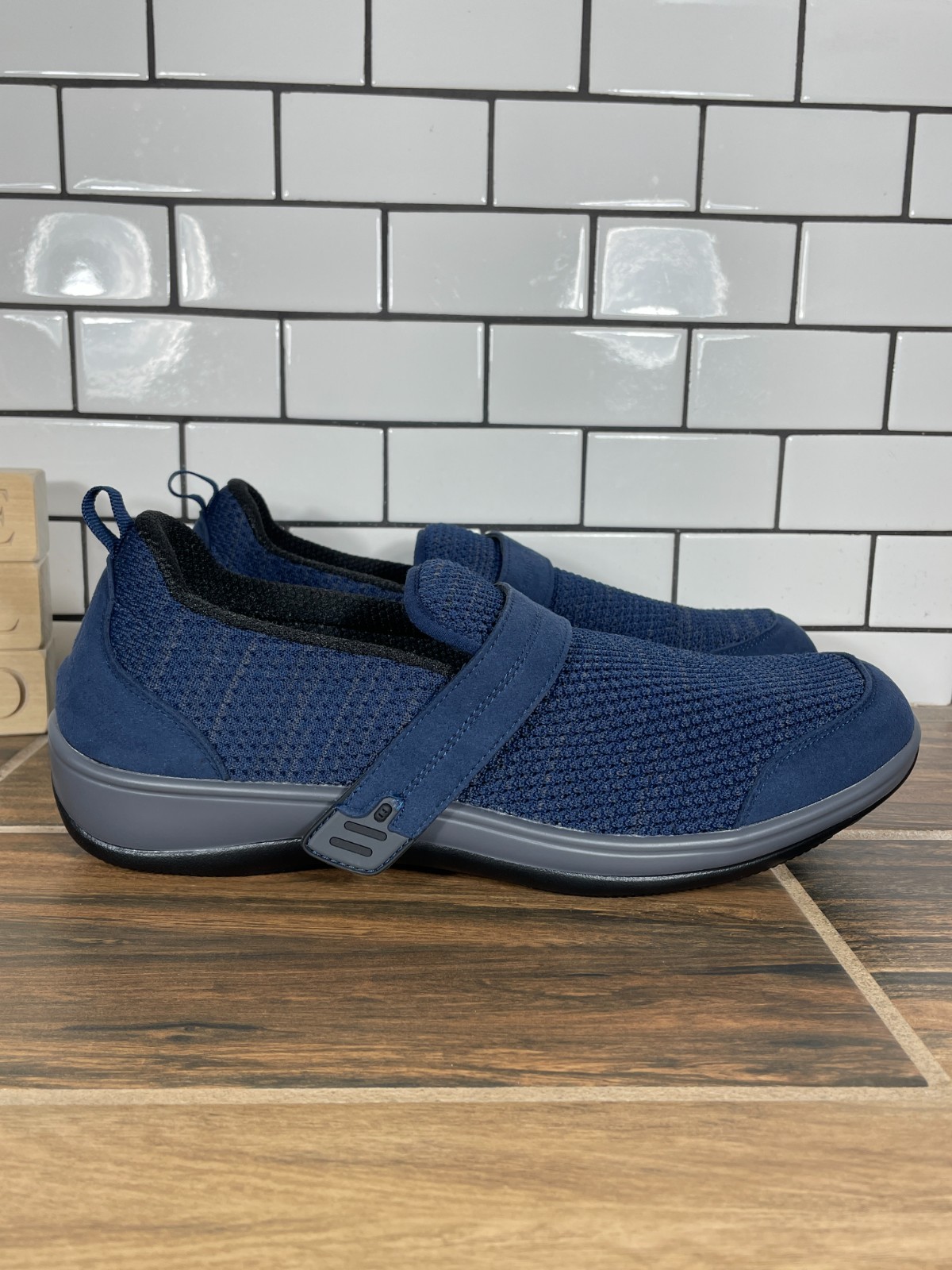 Orthofeet Quincy Shoes Womens Size 12 Blue Pain Relief Orthopedic Walking Loafer