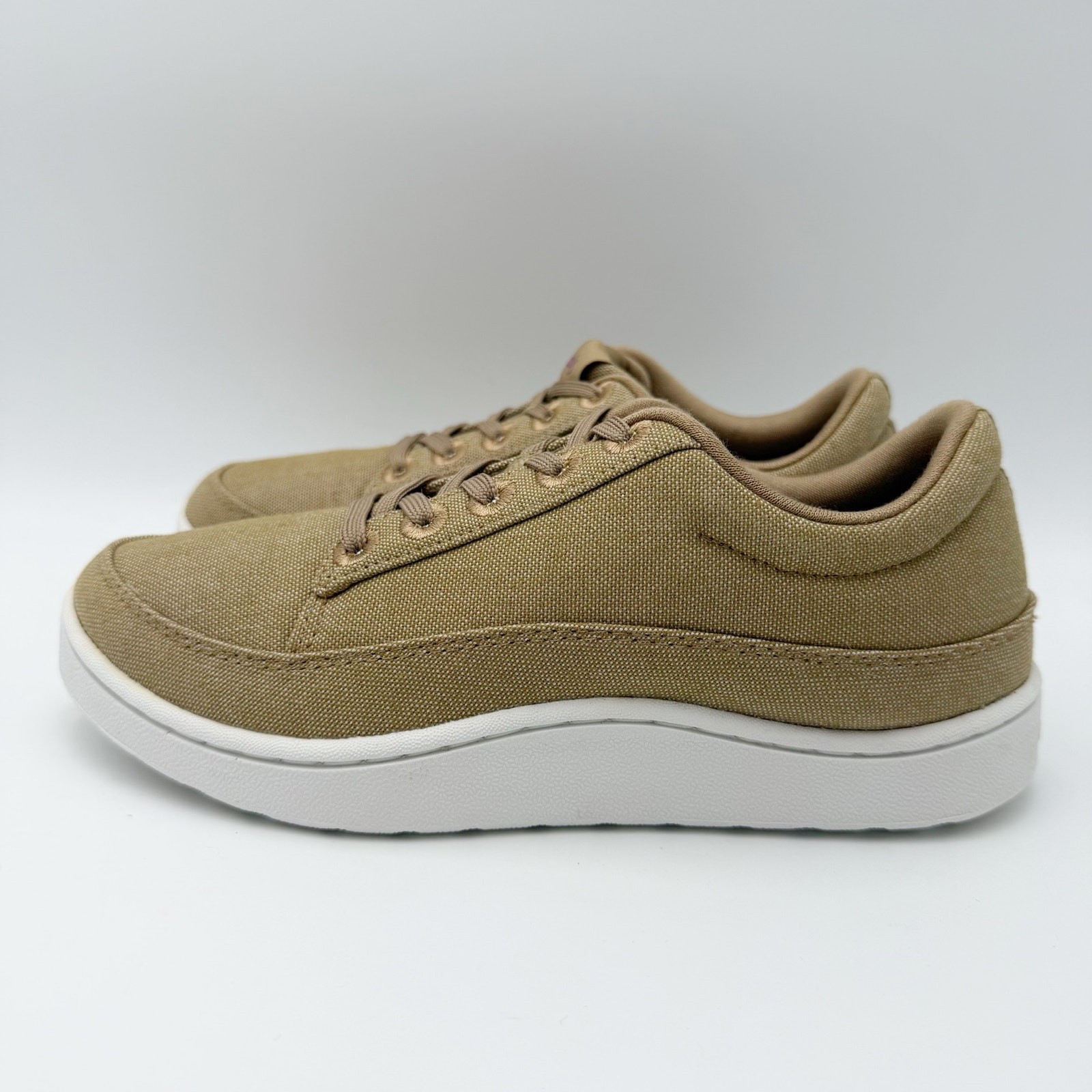 AllBirds Womens Canvas Pacer Sneakers US 6 EU 36 Beige Brown NIB
