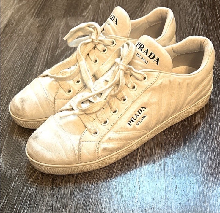 Prada 100% Authentic White Cloud Sneakers