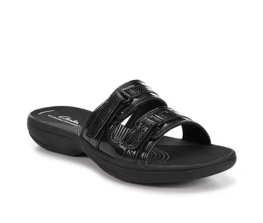Clarks Breeze Piper Sandals Women’s US Size 10 BLACK New In Box!