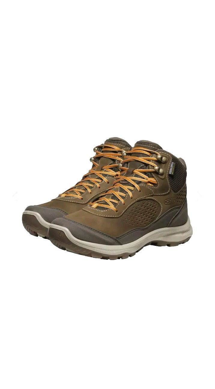 KEEN Womens Terradora Explorer Mid Waterproof Hiking Boots Canteen Curry Size 7