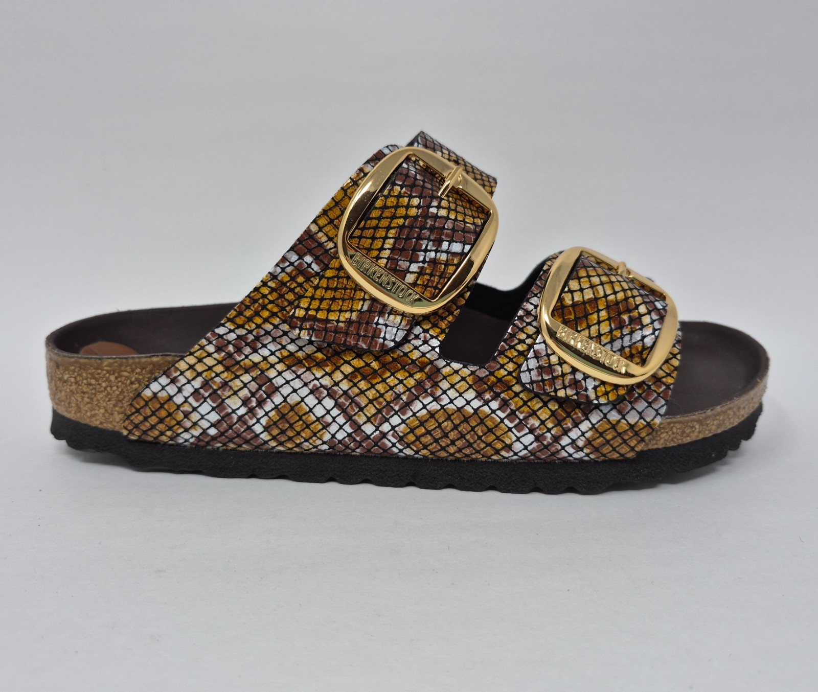 Birkenstock Women’s EU 39 = US 8 Arizona Big Buckle Python Narrow Sandals READ