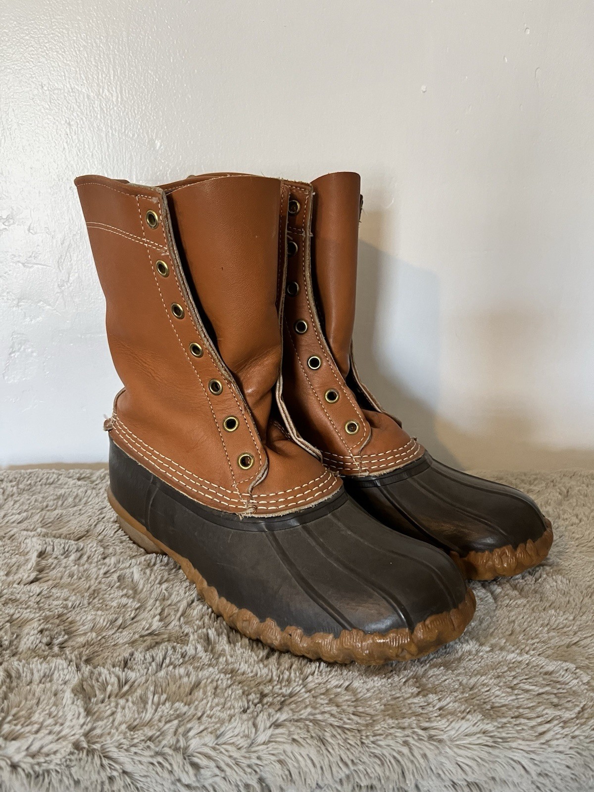 LL Bean Duck Boots Woman’s Size 8 Fall Spring Summer EUC No Flaws Vintage 90s