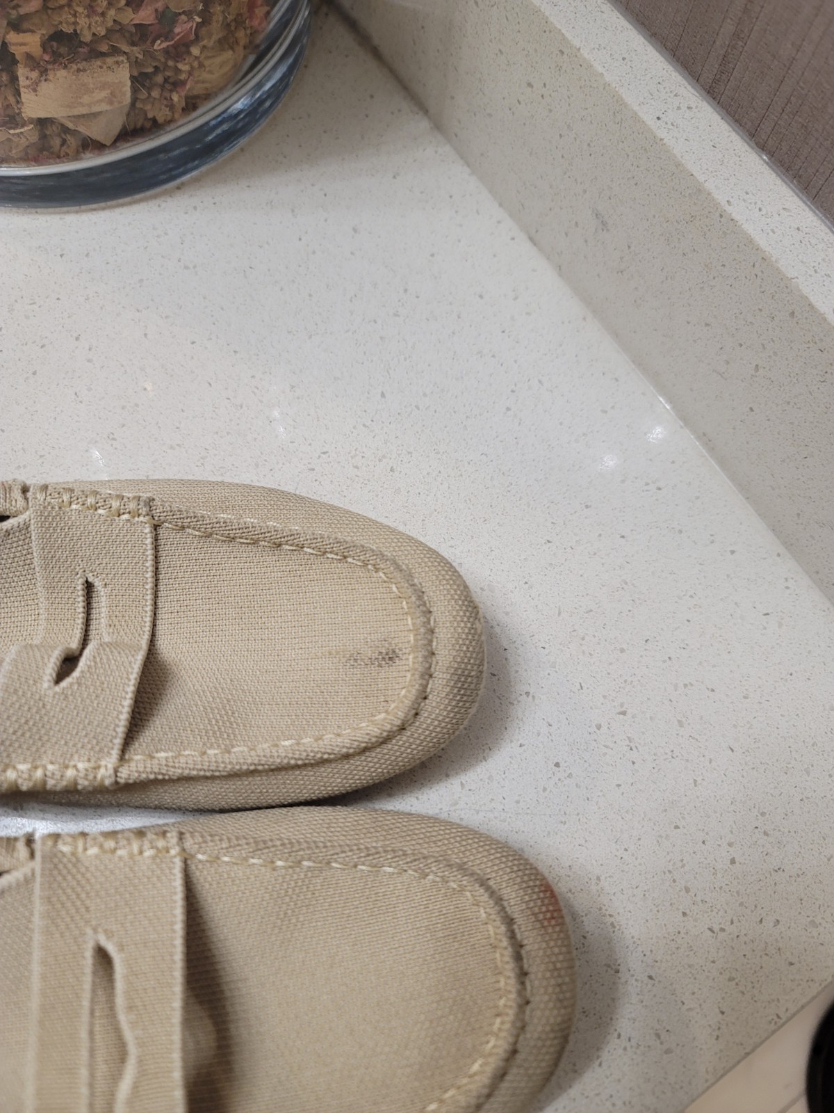 Rothy’s (Sz 8) The Daily Driver Loafers Shoes Womens Beige Poly Knit Slip On