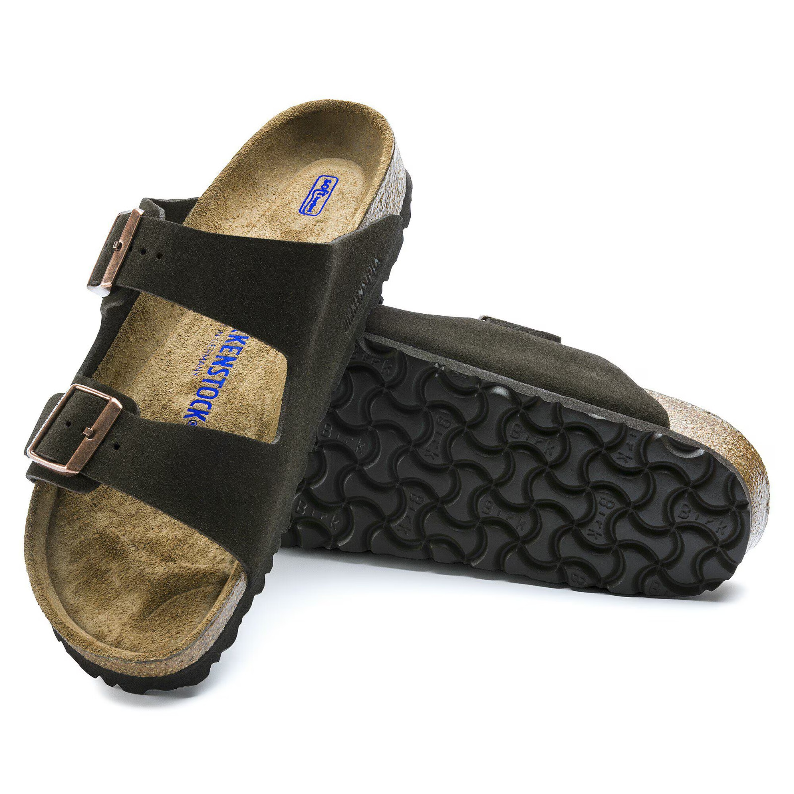 Birkenstock Arizona Soft Footbed Sandals Suede Mocha Casual Shoes EU37-45