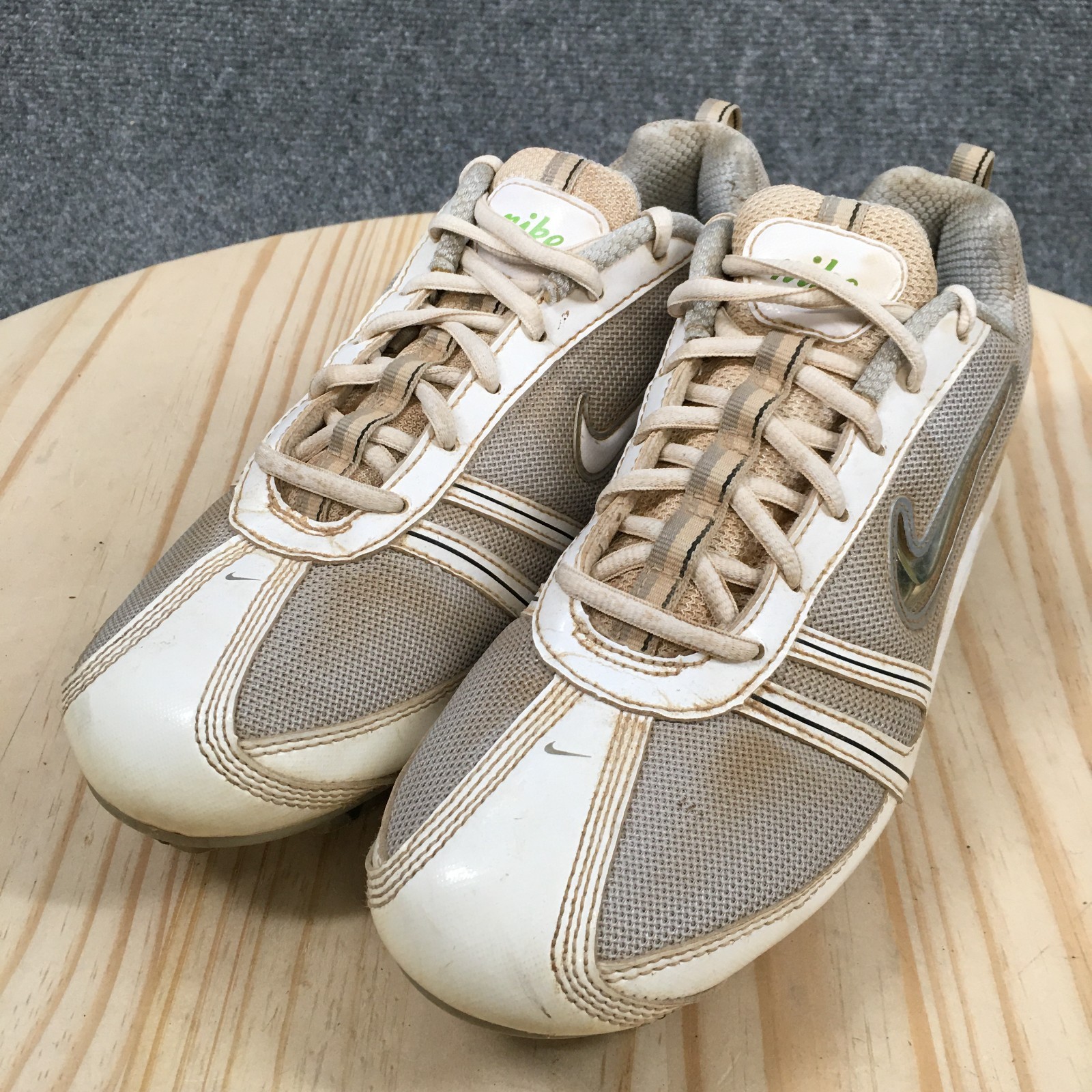 Vintage Nike Shoes Womens 9 Speedlax Lacrosse Cleats White Low Top 334097-013