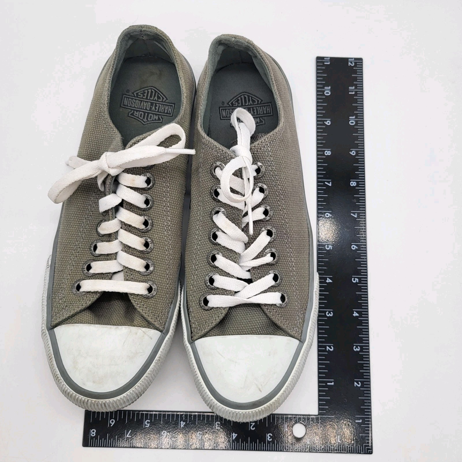 Harley-Davidson Sneakers Gray Women’s Low Top Shoes Size 7 Stock #D61010
