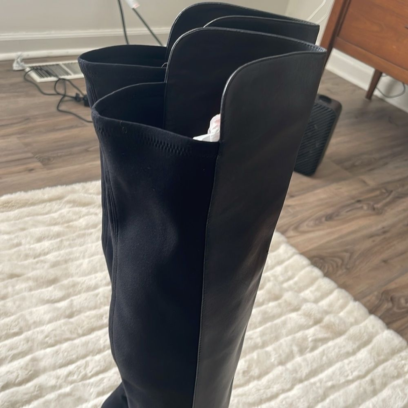 Stuart Weitzman Bobbie 75 Thigh High Leather Boots, NWT!! Size: 11.5, Black