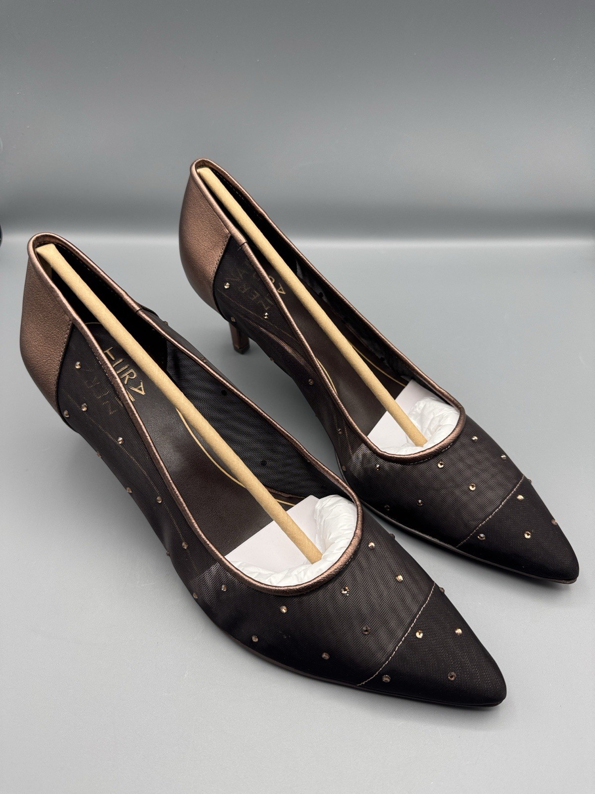 Naturalizer Women’s Everly 4 Pump Chocolate Faux Leather & Mesh