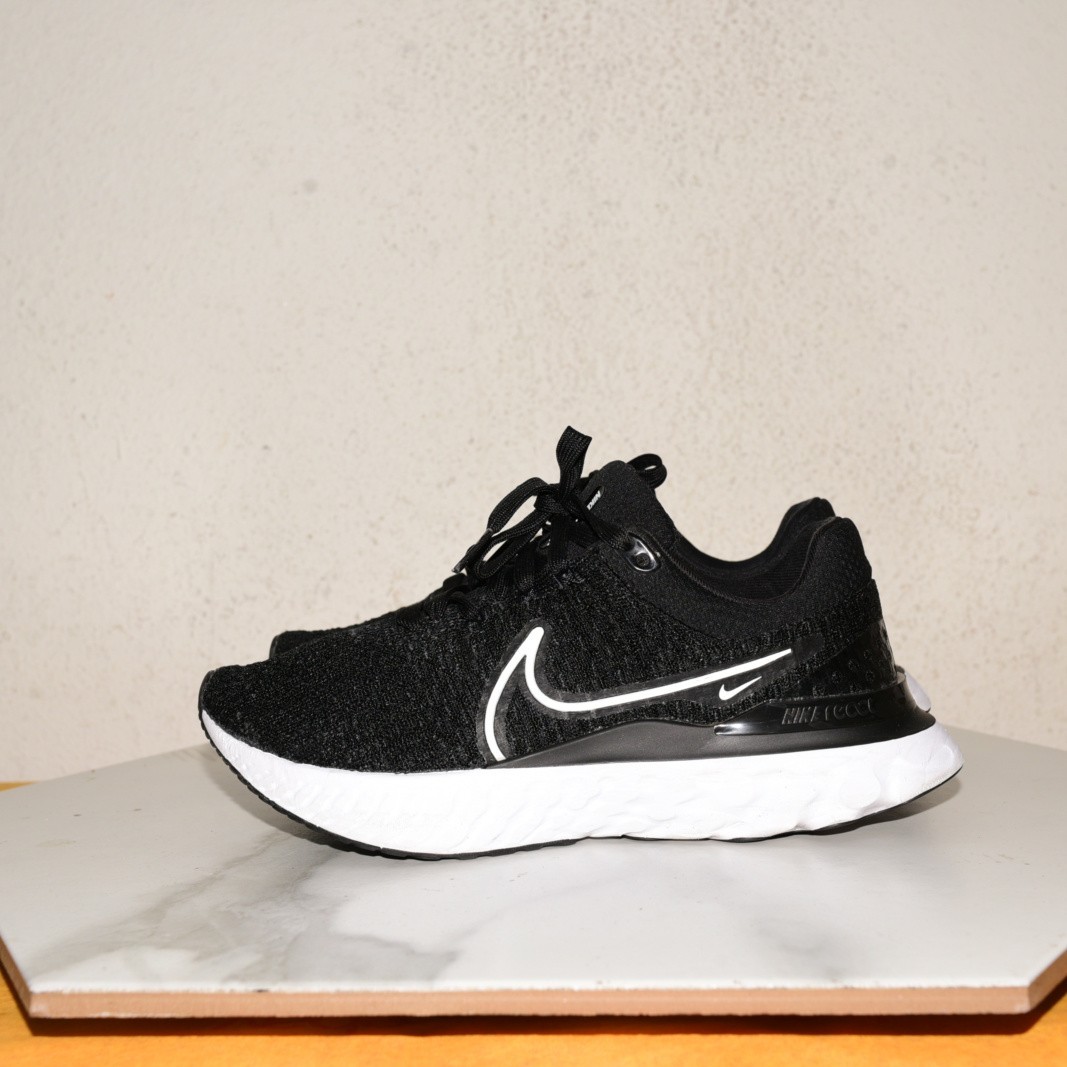 Nike React Infinity Run Flyknit 3 Black Women US 7