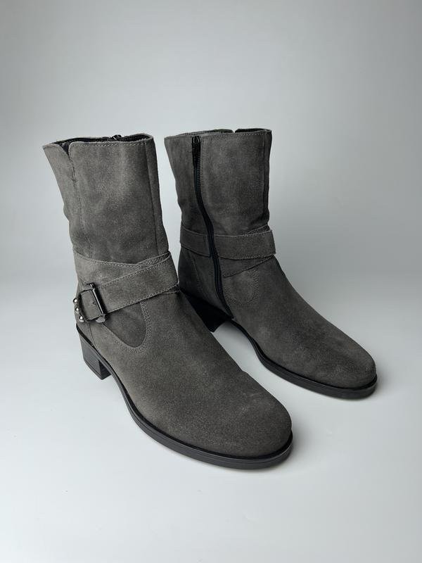 Women Gabor boots grey suede 38 #7TKO