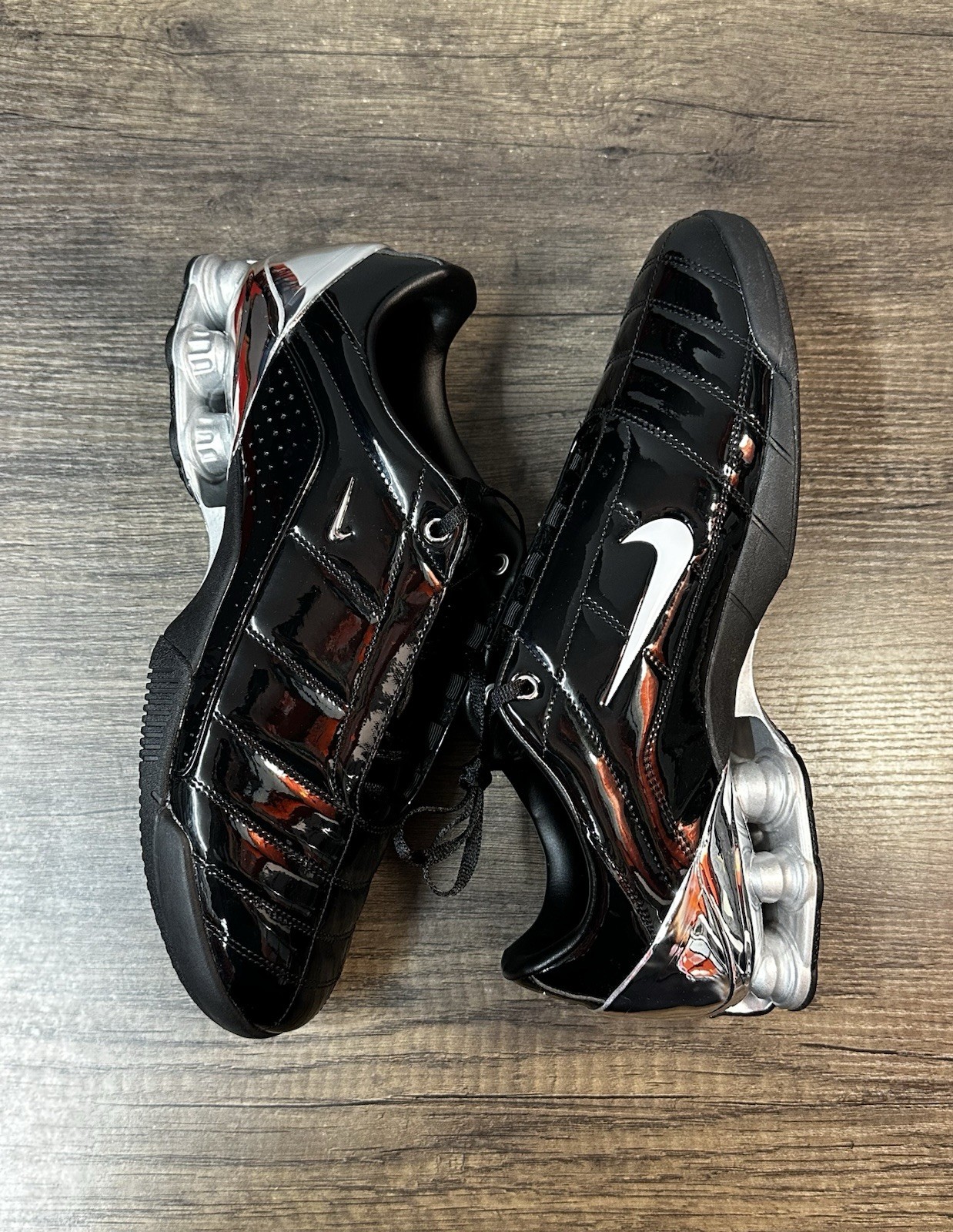 Maha x Nike Total 90 Secutor Shox Black Silver IM9326-001 Womens 13 / Mens 11.5