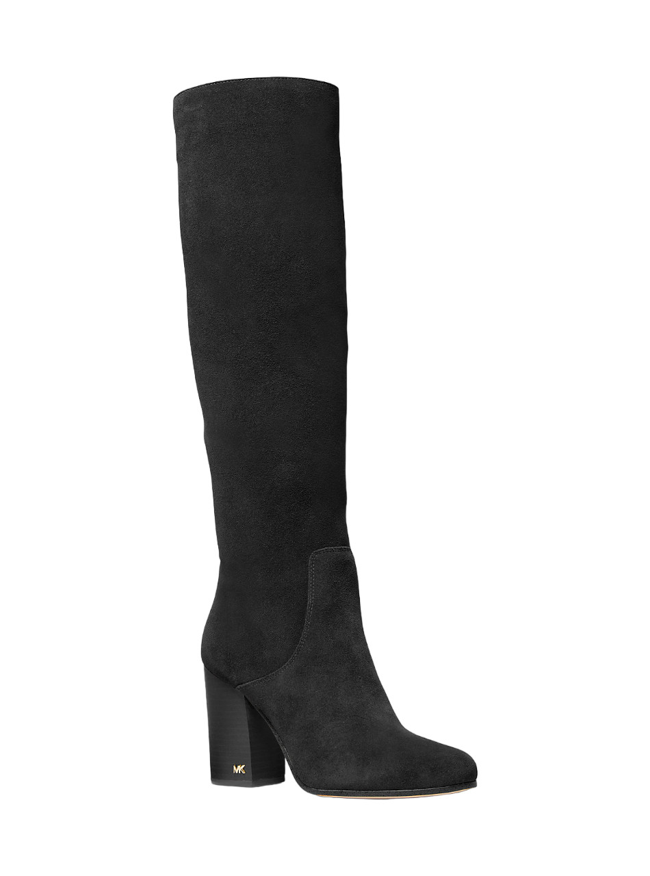 Michael Kors Jocelyn Suede Boot Black/Luggage 6/6.5/7/7.5/8/8.5/9/9.5/10 Nib$355