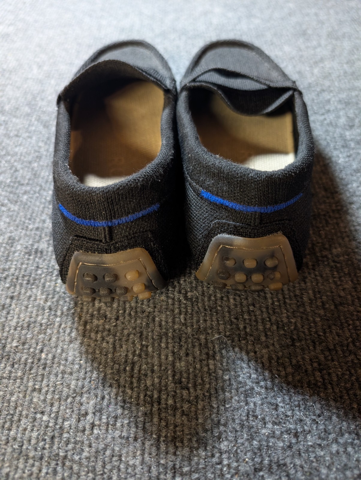 ROTHY’S The Daily Driver Loafers 303-001 Black Pegged Outsole Women’s Size 6.5