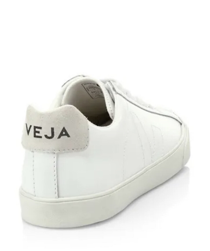 Veja Esplar Stitched Logo Leather Low Top Sz 8/39 New Made In Brazil
