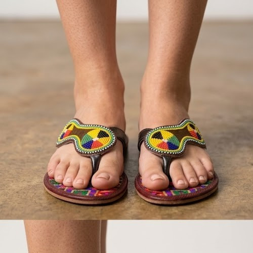 Women Slippers Leather Handmade Indian Casual Slip On Ballet Flats US 6-10