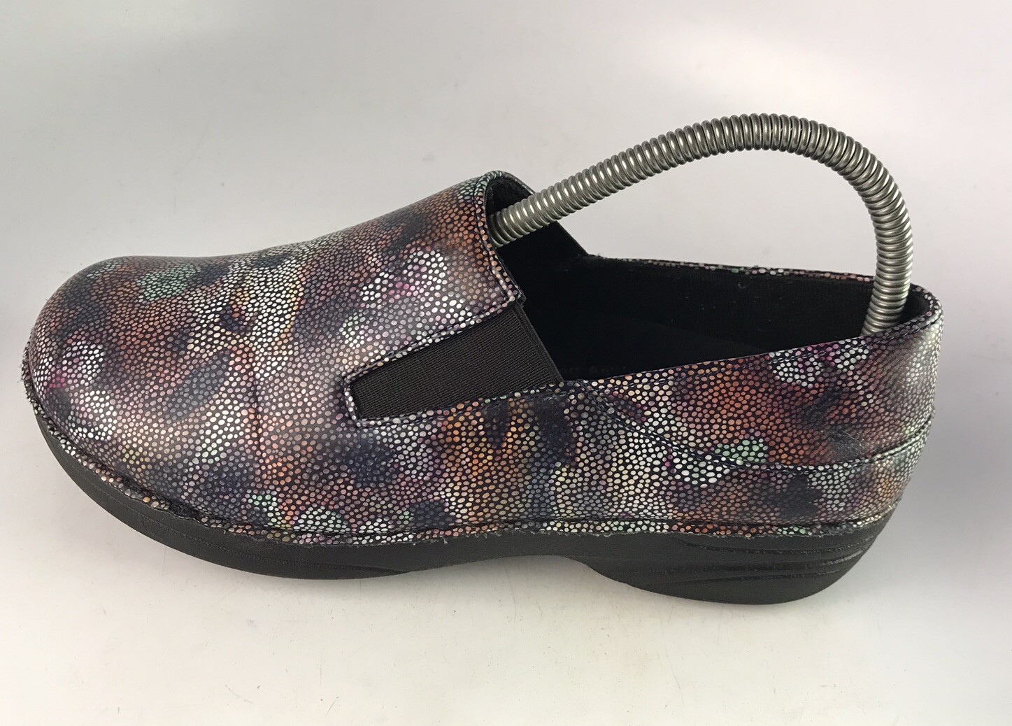 Spring Step Womens Sz 7.5M Freesa Mosaic Floral Flowers Non Skid Resistant Clogs