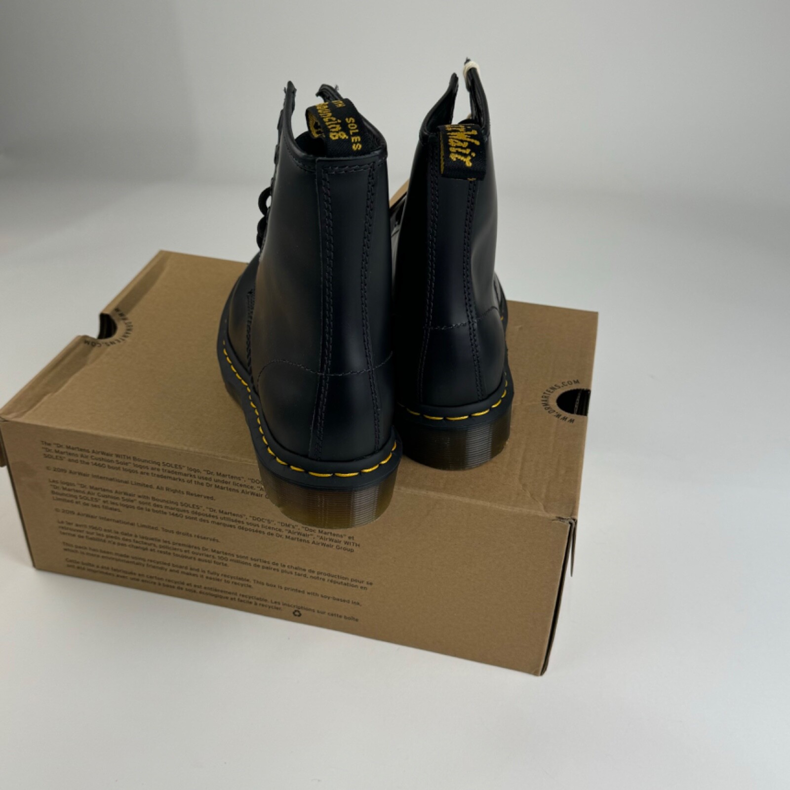 Dr. Martens 1460 W Women’s Black Smooth Leather Boots 11821006 Brand New