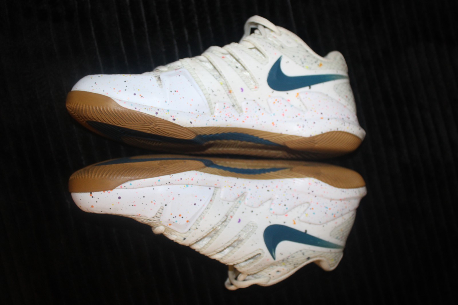Size 8.5 – Nike Court Air Zoom Vapor X HC White Speckled W