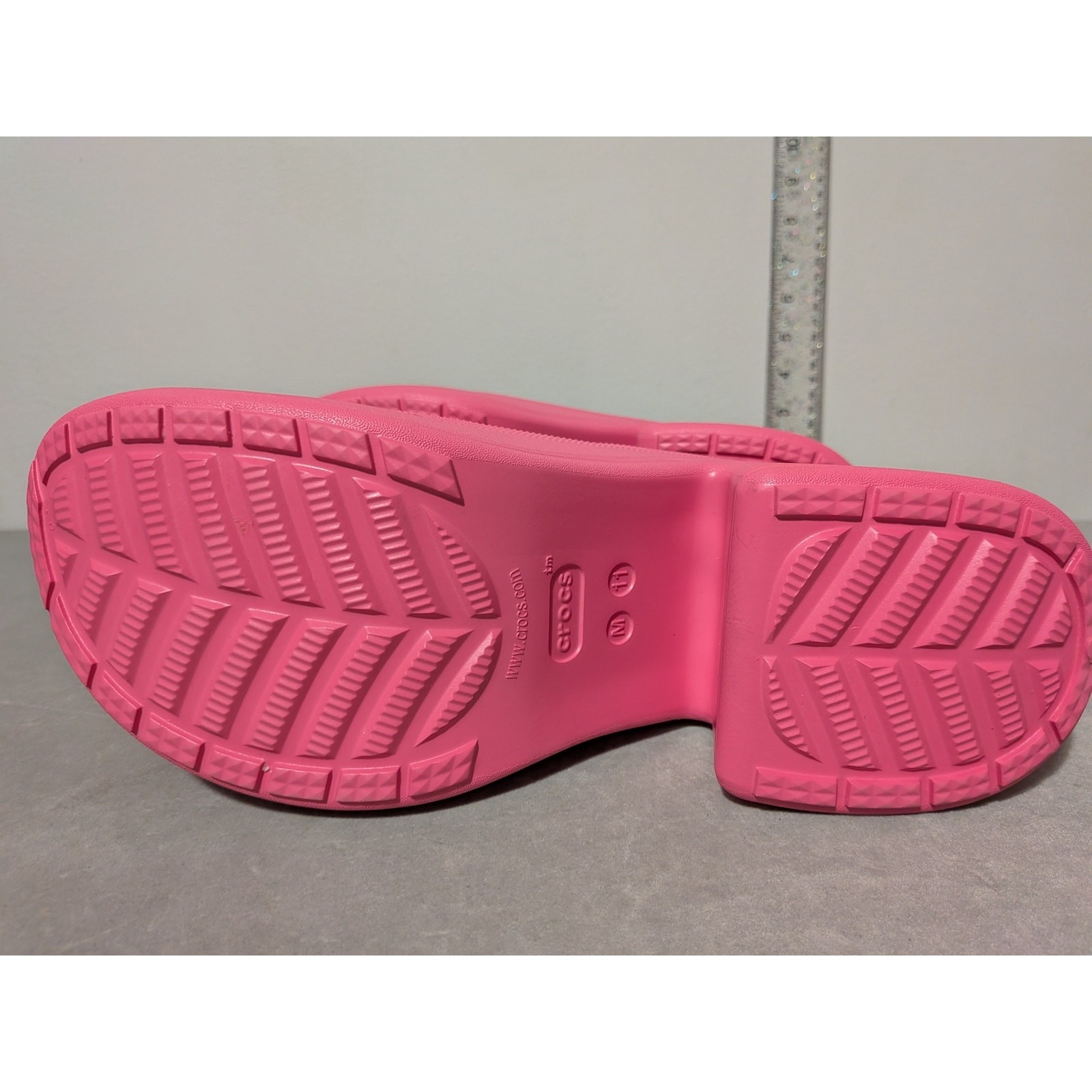 Crocs Siren Clog Hyper Pink Platform Chunky Heel Women’s Size 11 Y2K EUC