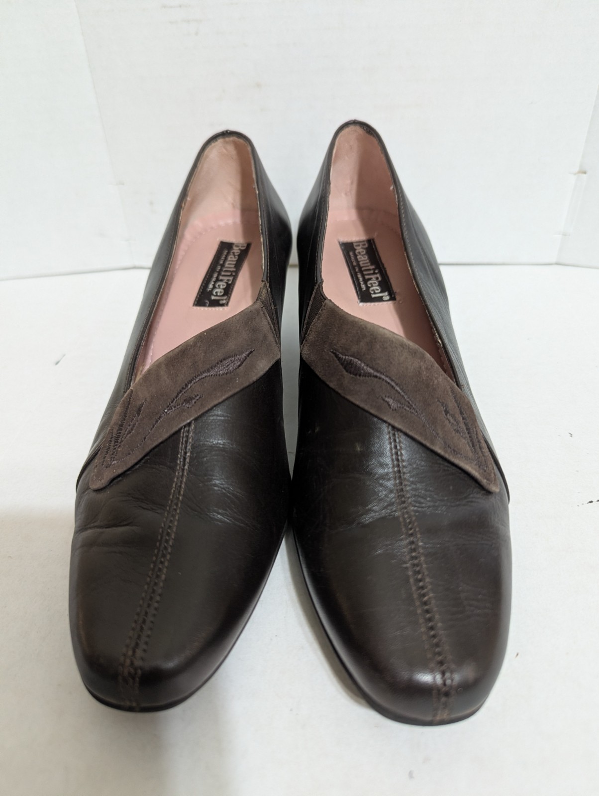 Beautifeel Women’s EU 37 (US Size 6 – 6.5) Slip On Heel Pumps, Coffee Brown