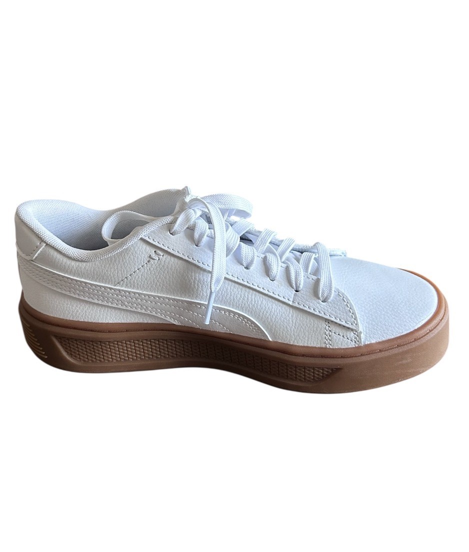 PUMA Smash Platform V3 Sneakers Size 8 Women’s Style 390758-21 White NWOT