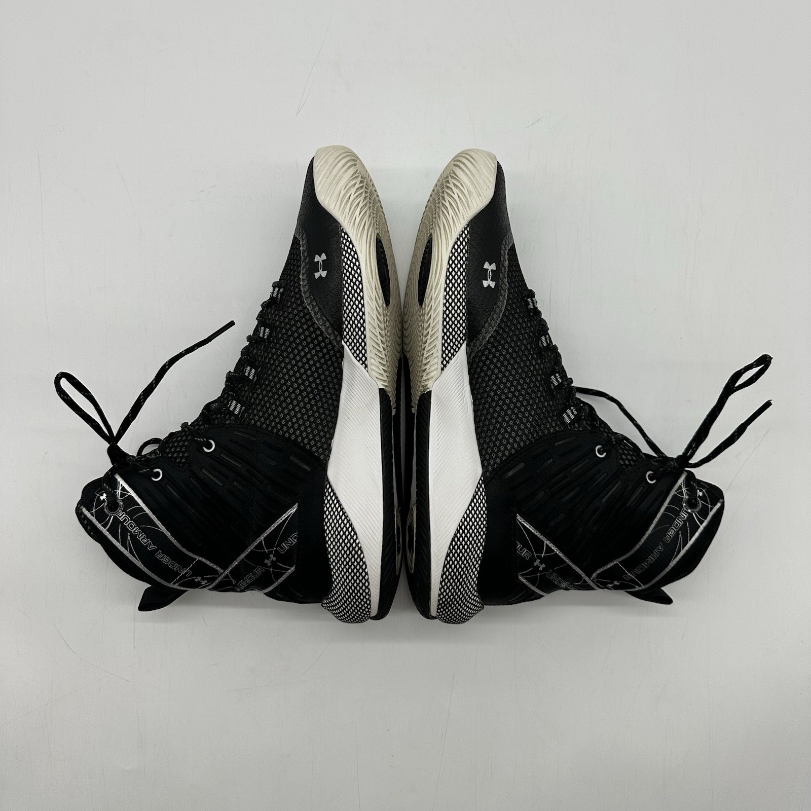 Under Armour Hovr Highlight Ace Black White Volleyball Shoes Women’s Size 11