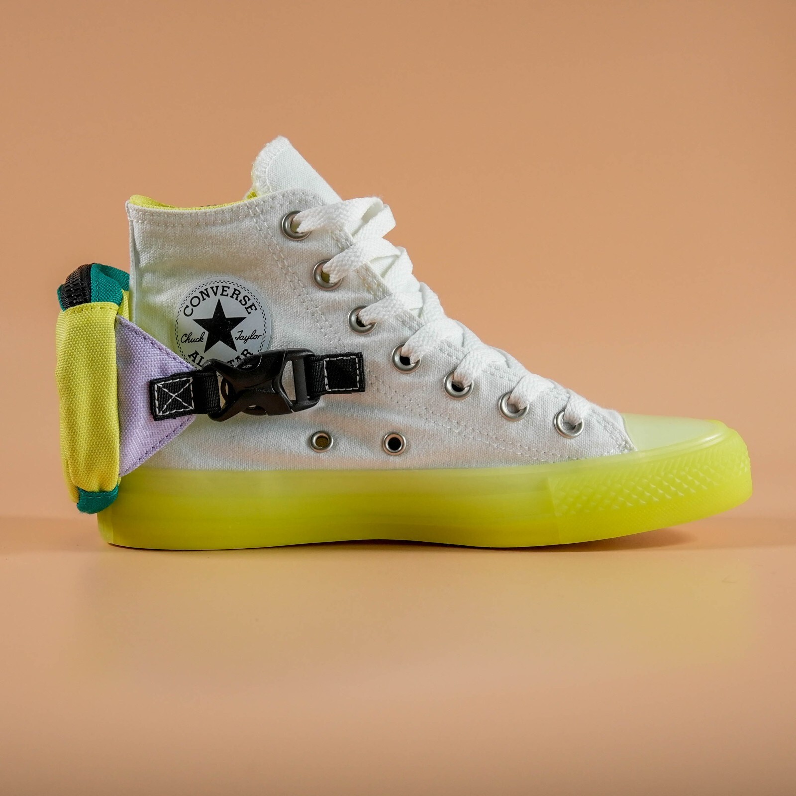 Converse Women’s Chuck Taylor 6 All Star High ‘Buckle Up – White Volt’ Size 6 US